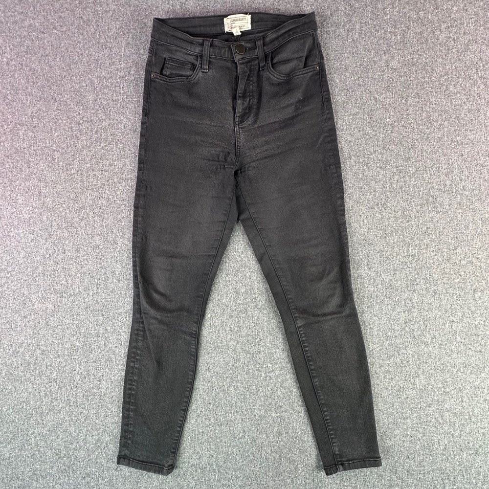 Current/Elliott Jeans Womens 26 Skinny Black High Rise Stretch Denim Made In USA